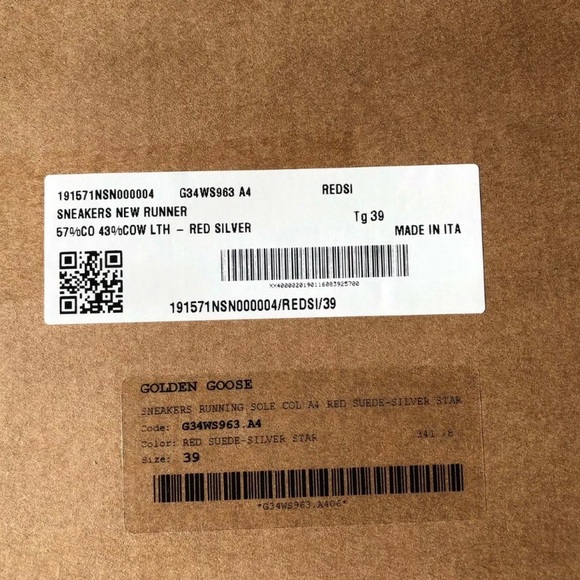 NIB GOLDEN GOOSE THE RUNNING SOLE RED SUEDE 39 - Picture 3 of 7